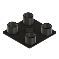 60-010-1 MODULAR SOLUTIONS POLYAMIDE PART END CAP 45MM X 45MM BLACK